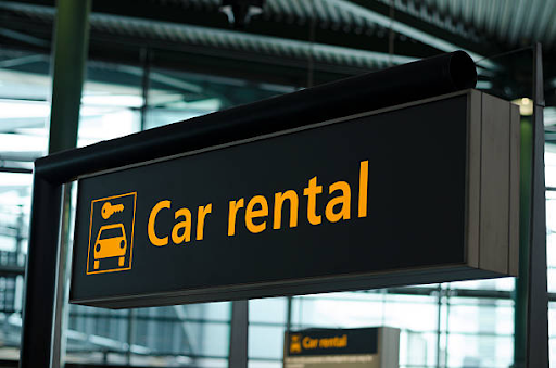 Car rental signage